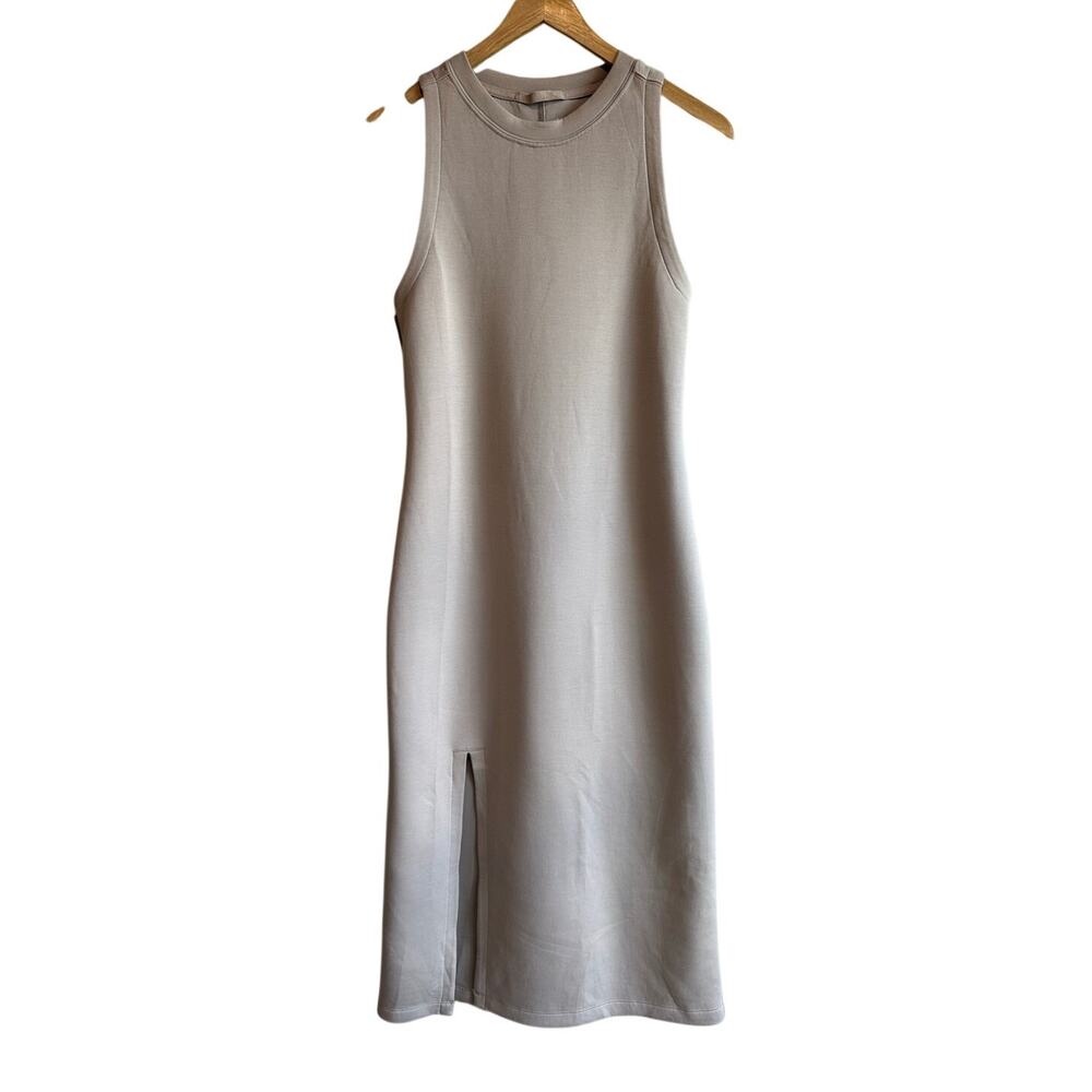 Abercrombie & Fitch YPB NeoKNIT Unlined Midi Dress Small Taupe